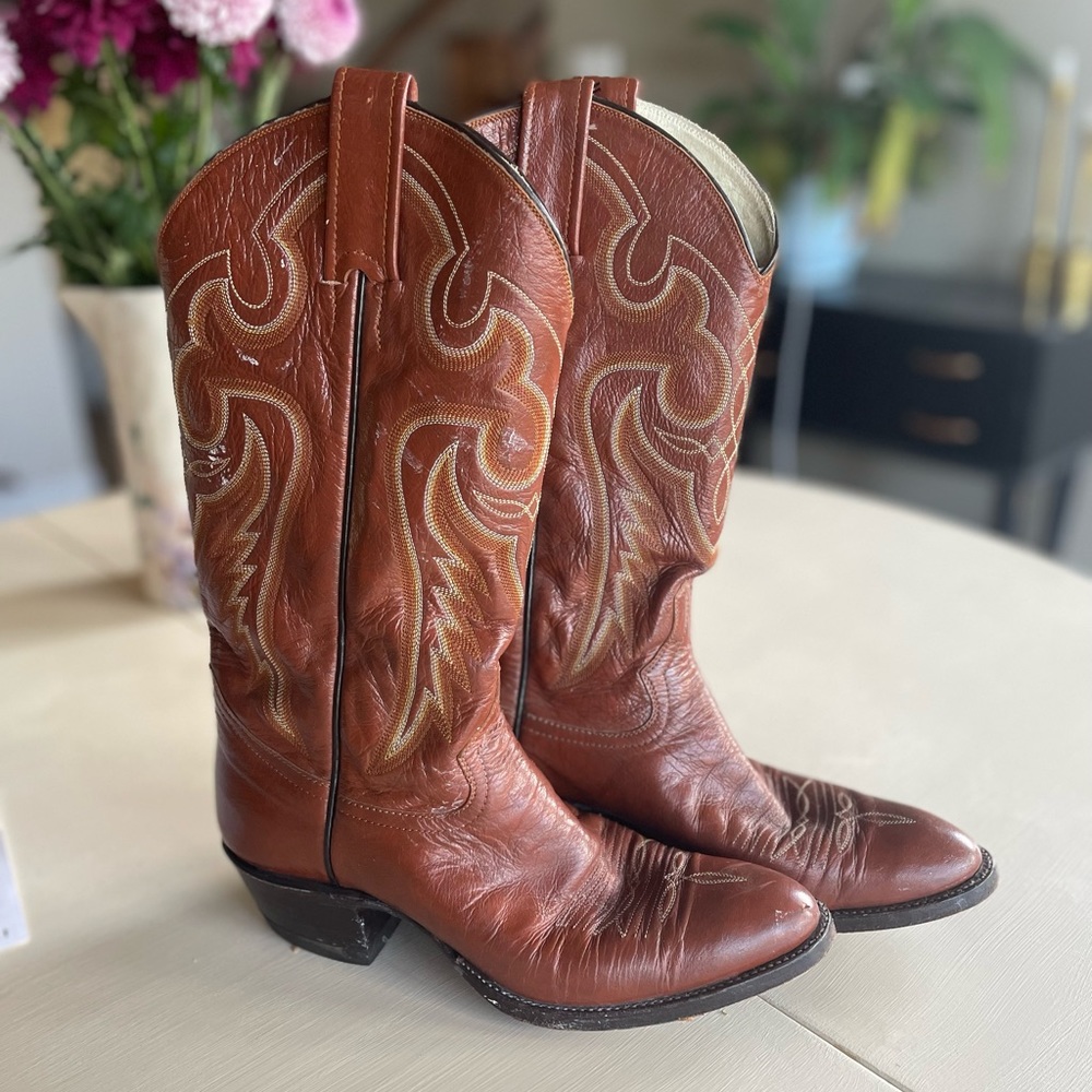 Vintage Adams Boot Co Cowboy Boots